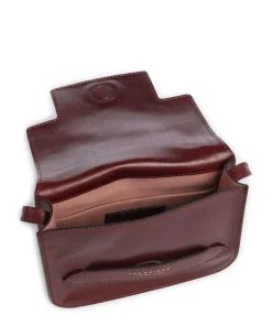 Lucrezia Umhängetasche fein genarbtes Rindsleder dunkelrot