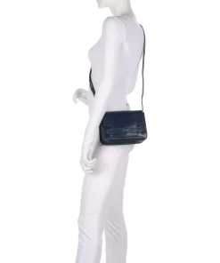 Lucrezia Umhängetasche fein genarbtes Rindsleder dunkelblau