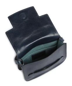 Lucrezia Umhängetasche fein genarbtes Rindsleder dunkelblau