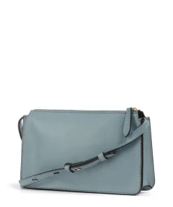 Lucrezia Umhängetasche fein genarbtes Rindsleder hellblau