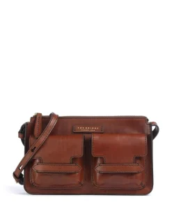 Lucrezia Umhängetasche fein genarbtes Rindsleder braun