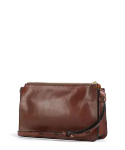 Lucrezia Umhängetasche fein genarbtes Rindsleder braun