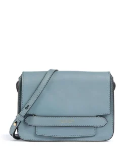 Lucrezia Umhängetasche genarbtes Rindsleder blau