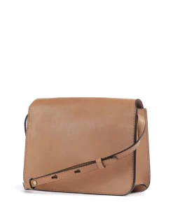 Lucrezia Umhängetasche genarbtes Rindsleder hellbraun