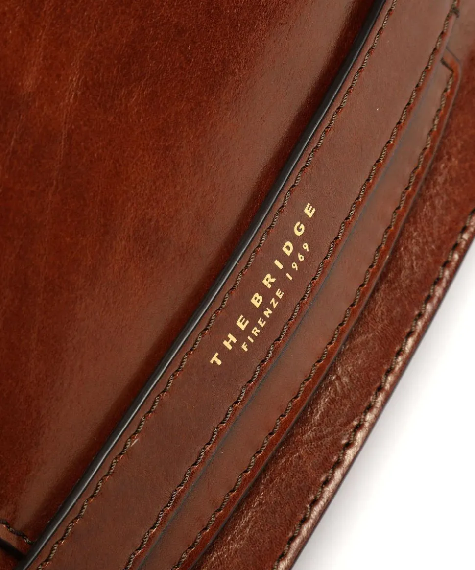 Lucrezia Umhängetasche glattes Rindsleder braun