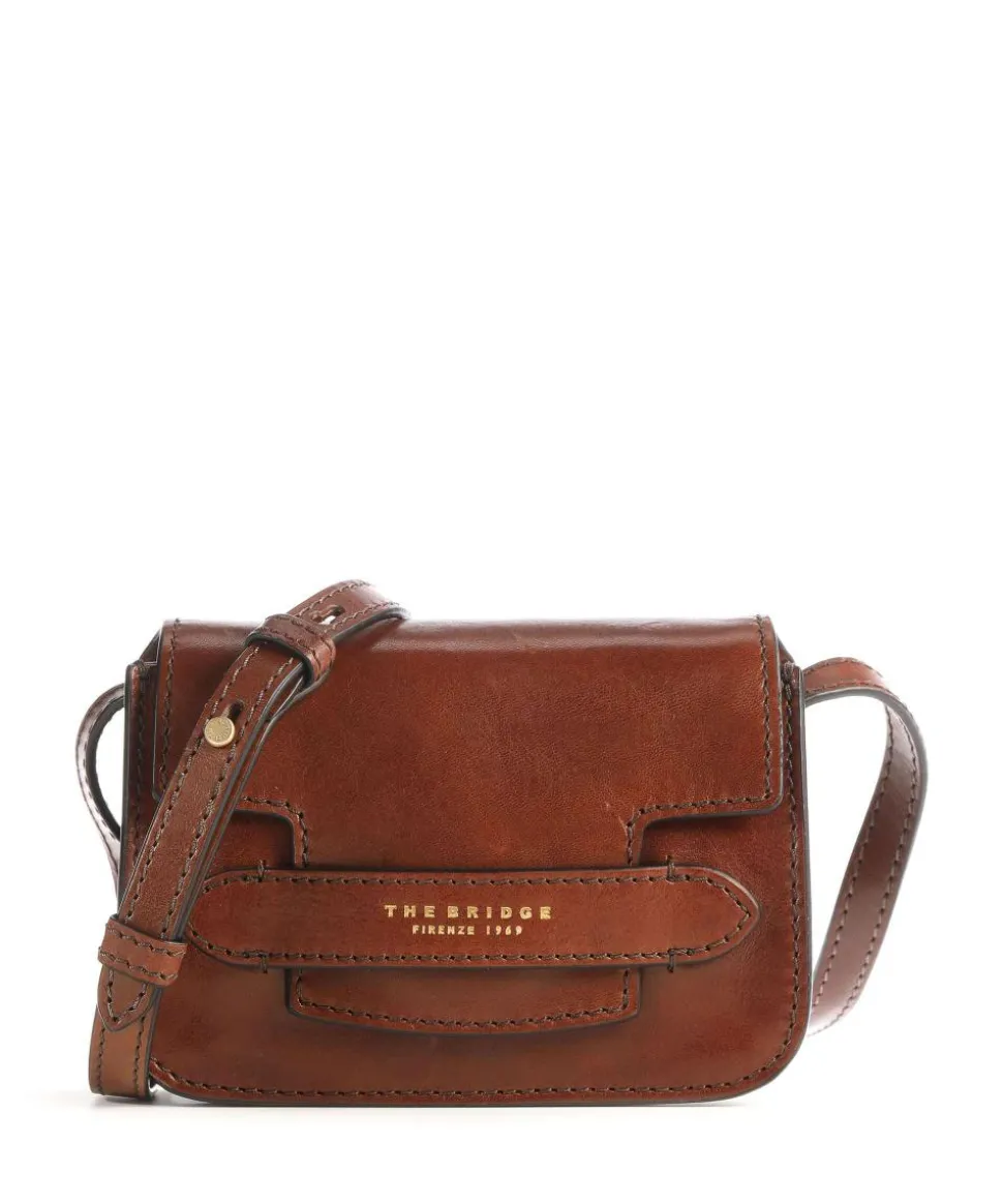 Lucrezia Umhängetasche glattes Rindsleder braun