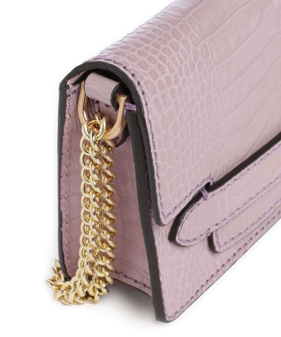 Lucrezia Wow Schultertasche geprägtes Rindsleder rosa