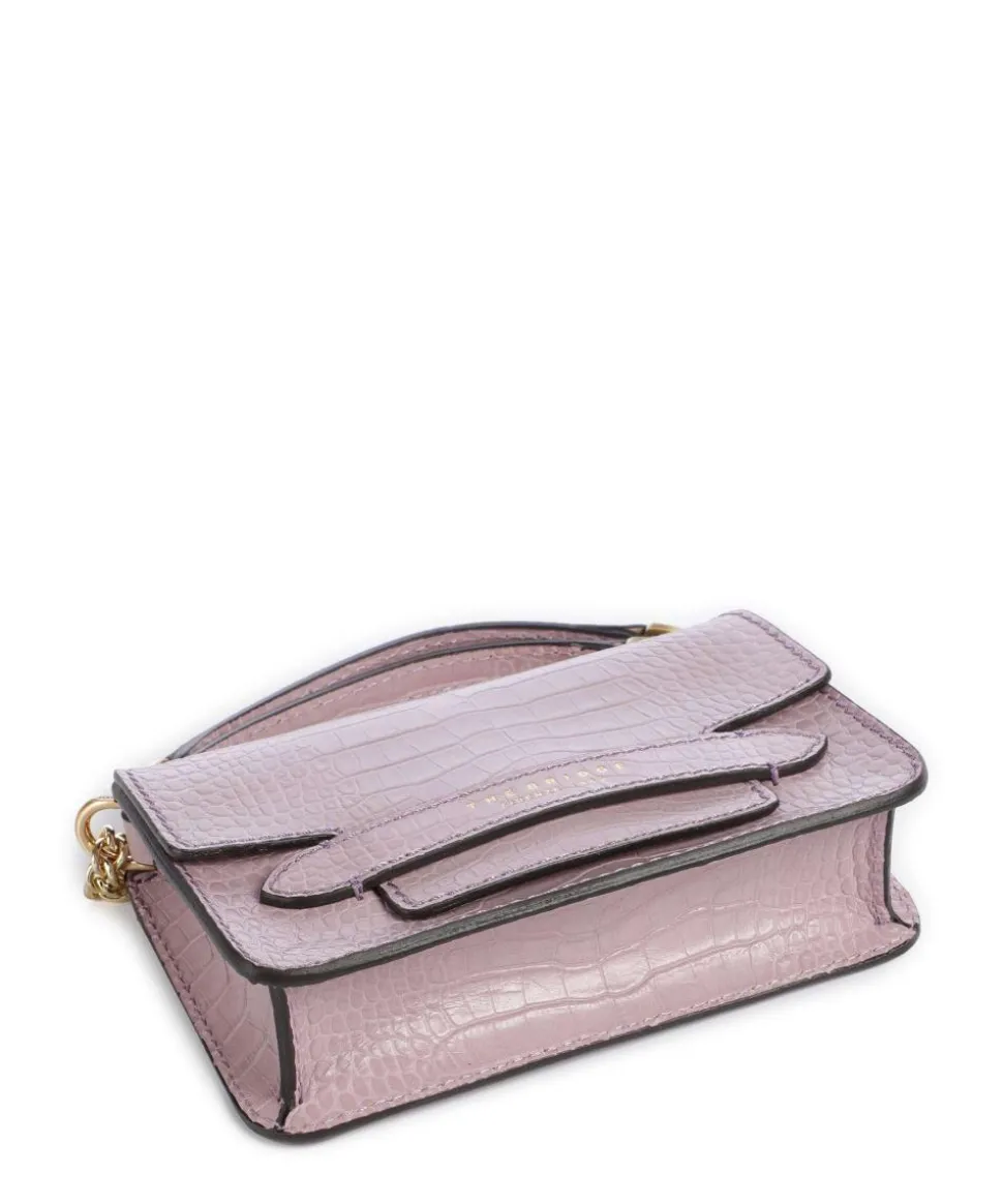 Lucrezia Wow Schultertasche geprägtes Rindsleder rosa