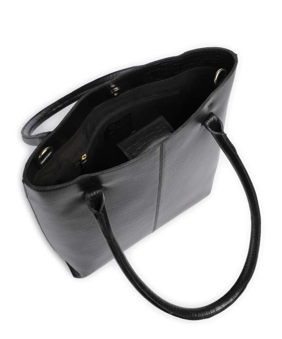 Lucy Shopper Büffelleder schwarz