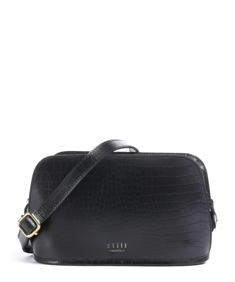 Lucy Umhängetasche Büffelleder schwarz