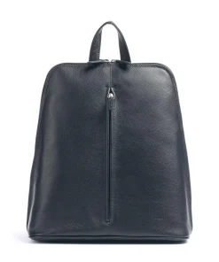 Luis Rucksack genarbtes Rindsleder dunkelblau