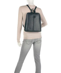 Luis Rucksack genarbtes Rindsleder dunkelblau