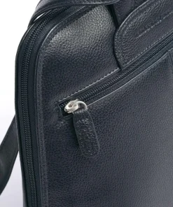 Luis Rucksack genarbtes Rindsleder dunkelblau