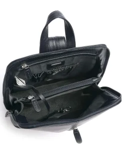 Luis Rucksack genarbtes Rindsleder dunkelblau