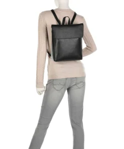 Luis Rucksack genarbtes Rindsleder schwarz