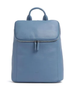 Luis Rucksack genarbtes Rindsleder blaugrau