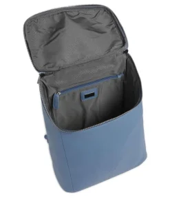 Luis Rucksack genarbtes Rindsleder blaugrau