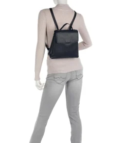 Luis Rucksack genarbtes Rindsleder dunkelblau