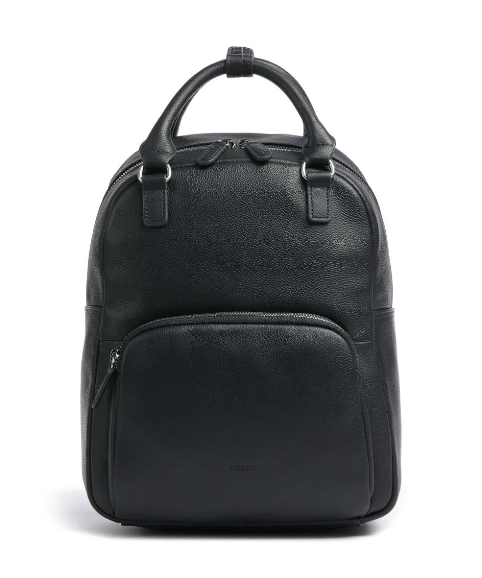 Luis Rucksack genarbtes Rindsleder navy