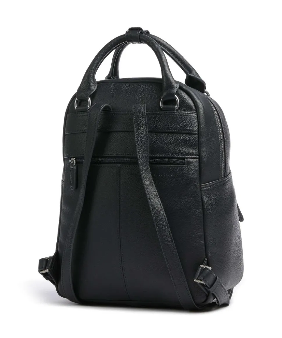Luis Rucksack genarbtes Rindsleder navy