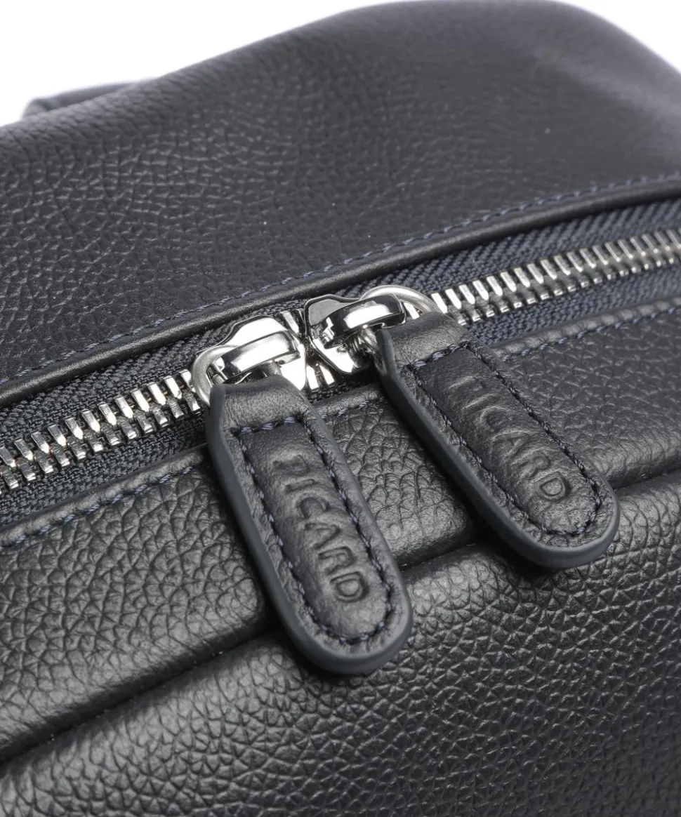 Luis Rucksack genarbtes Rindsleder navy