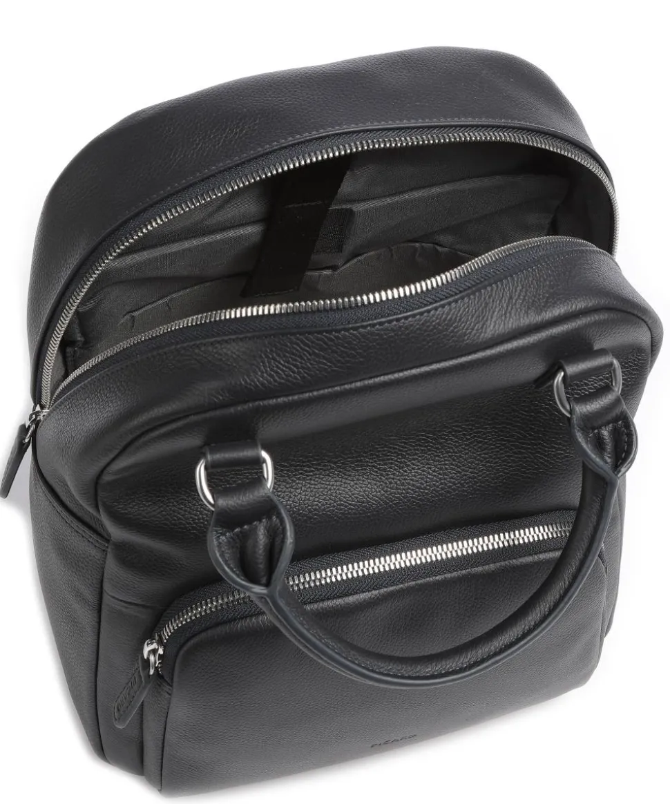 Luis Rucksack genarbtes Rindsleder navy