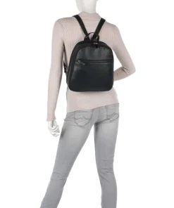 Luis Rucksack genarbtes Rindsleder schwarz