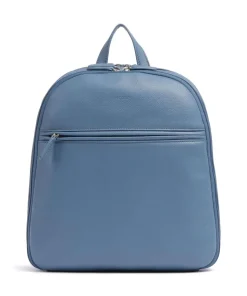 Luis Rucksack genarbtes Rindsleder blaugrau