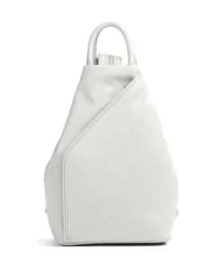 Luis Rucksack genarbtes Rindsleder hellgrau