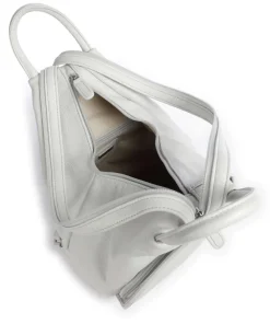 Luis Rucksack genarbtes Rindsleder hellgrau