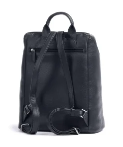 Luis Rucksack genarbtes Rindsleder dunkelblau