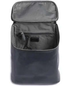Luis Rucksack genarbtes Rindsleder dunkelblau