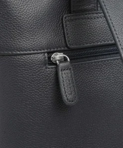 Luis Rucksack genarbtes Rindsleder navy