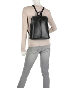 Luis Rucksack genarbtes Rindsleder schwarz