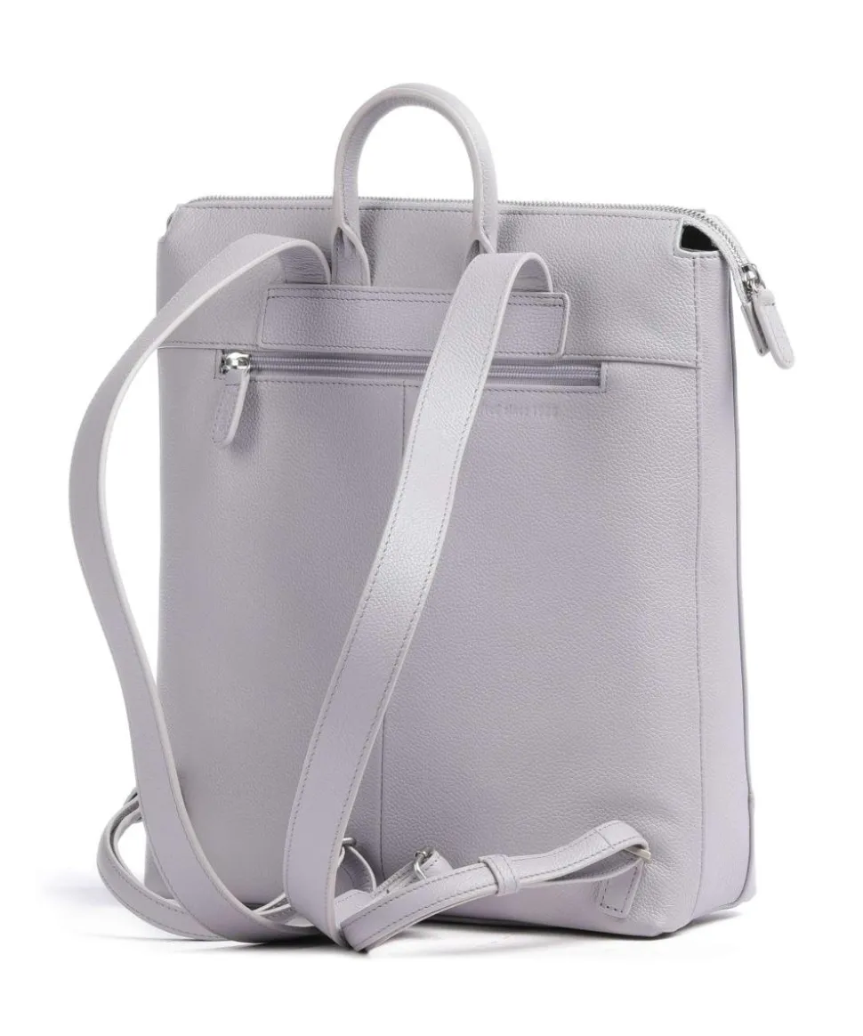 Luis Rucksack genarbtes Rindsleder violett