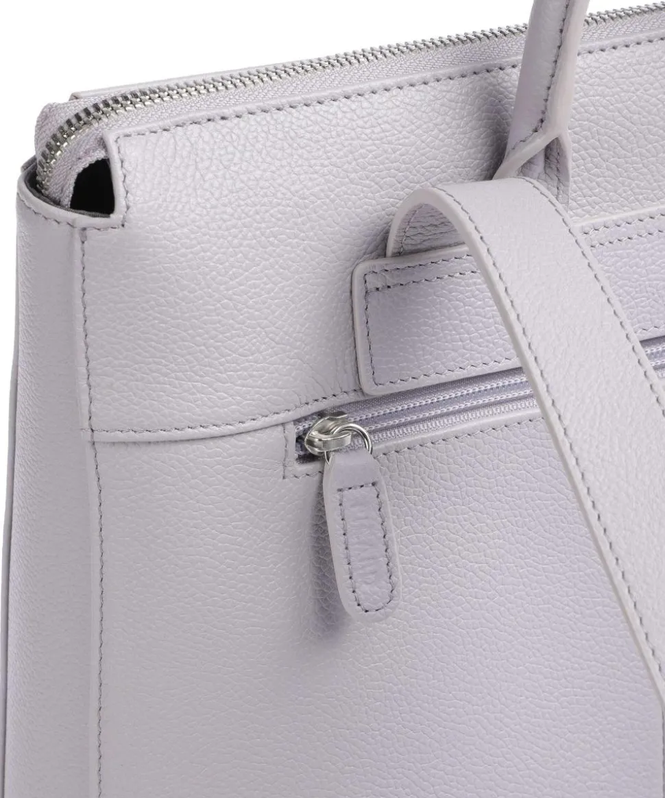 Luis Rucksack genarbtes Rindsleder violett