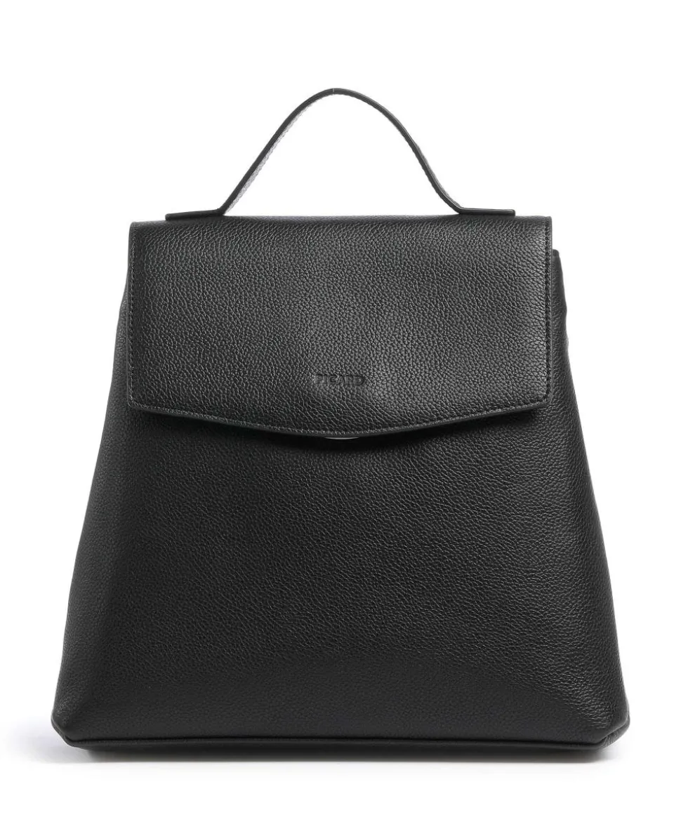 Luis Rucksack genarbtes Rindsleder schwarz