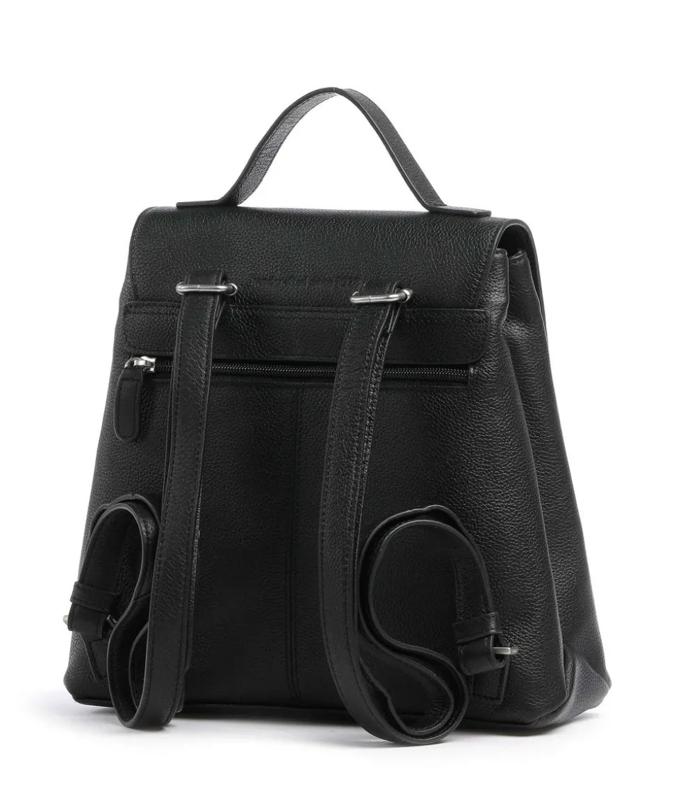 Luis Rucksack genarbtes Rindsleder schwarz