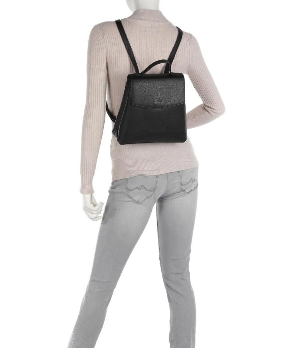 Luis Rucksack genarbtes Rindsleder schwarz