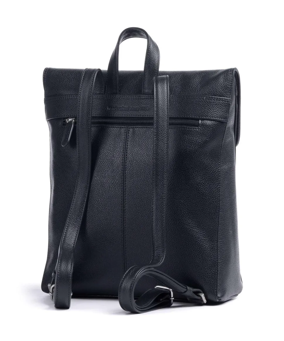 Luis Rucksack genarbtes Rindsleder navy