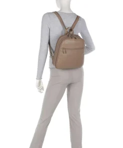 Luis Rucksack genarbtes Rindsleder hellbraun