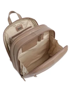 Luis Rucksack genarbtes Rindsleder hellbraun