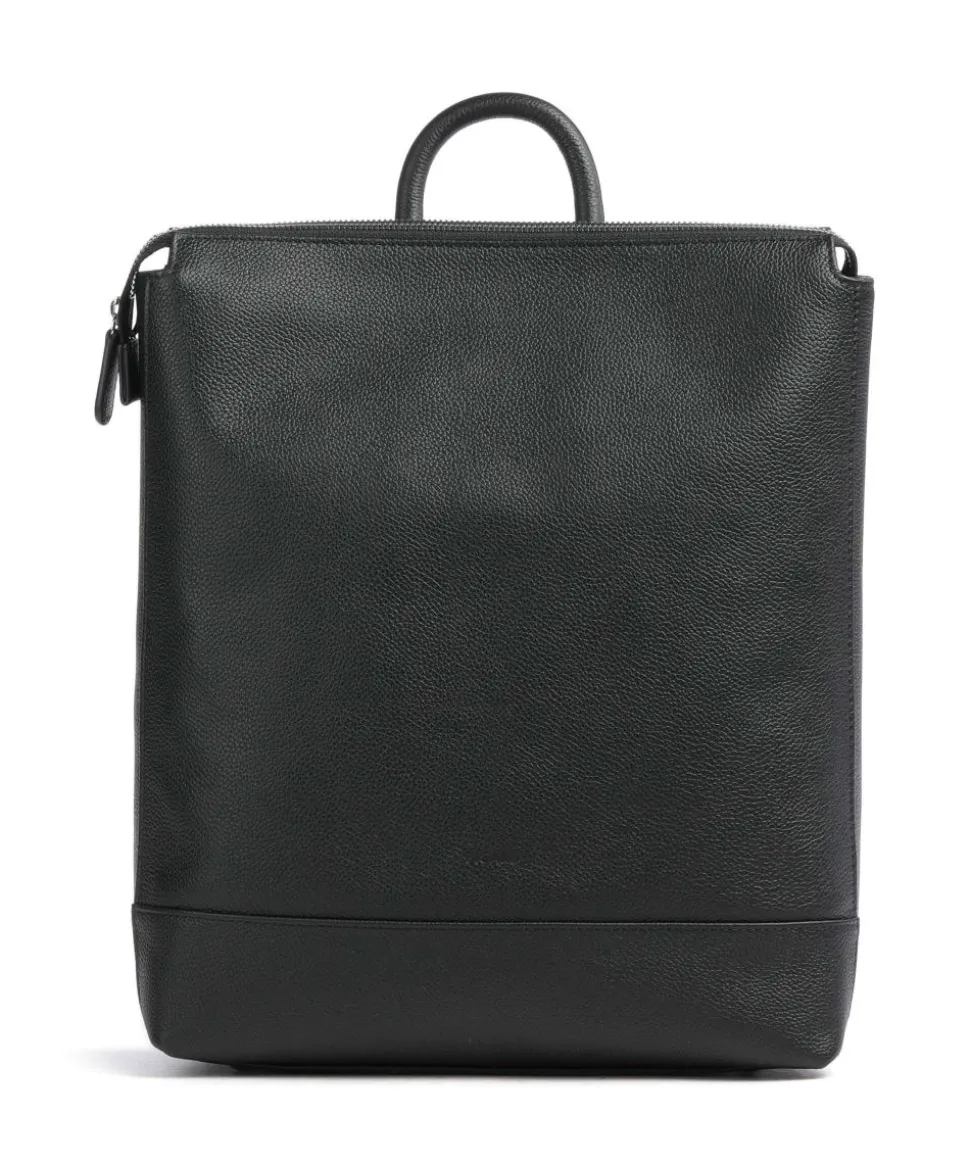 Luis Rucksack genarbtes Rindsleder schwarz