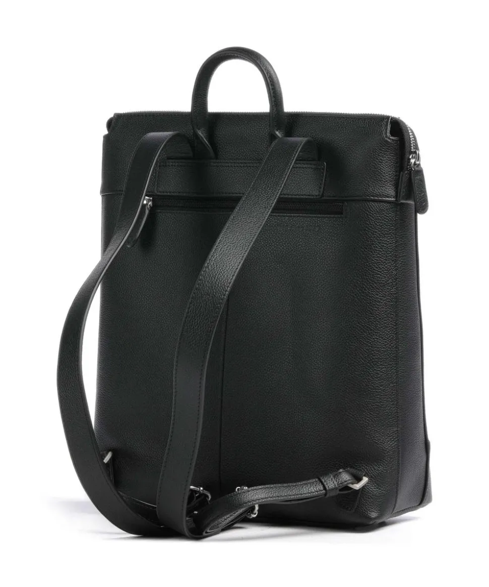 Luis Rucksack genarbtes Rindsleder schwarz