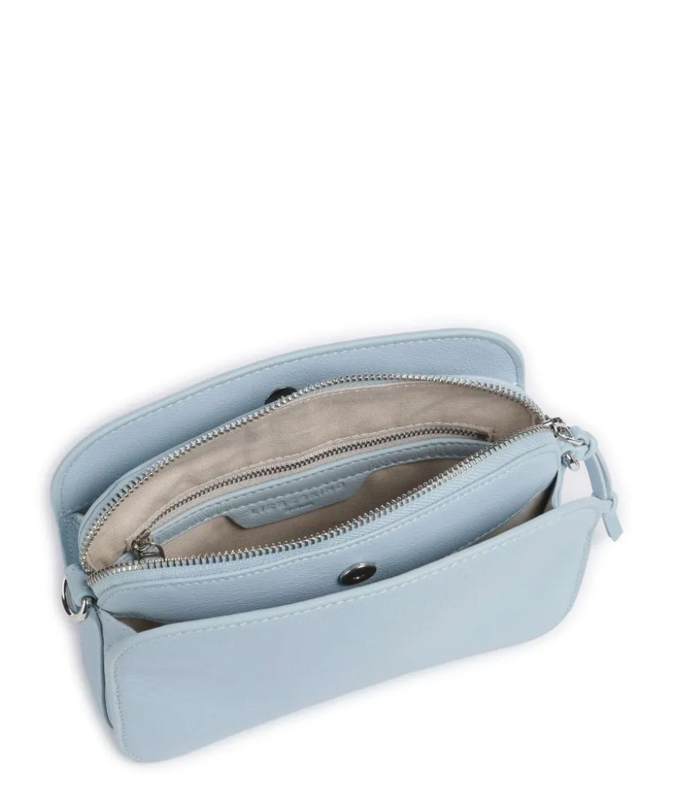 Luka Harris S Umhängetasche genarbtes Rindsleder hellblau