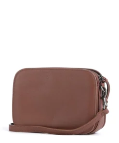 Luka Harris S Umhängetasche genarbtes Rindsleder braun