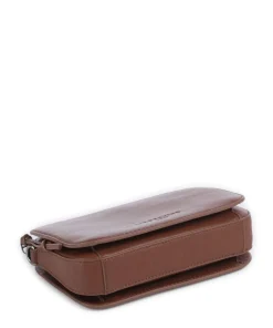 Luka Harris S Umhängetasche genarbtes Rindsleder braun