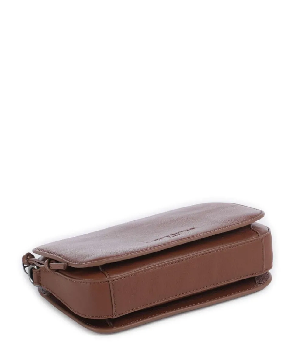 Luka Harris S Umhängetasche genarbtes Rindsleder braun