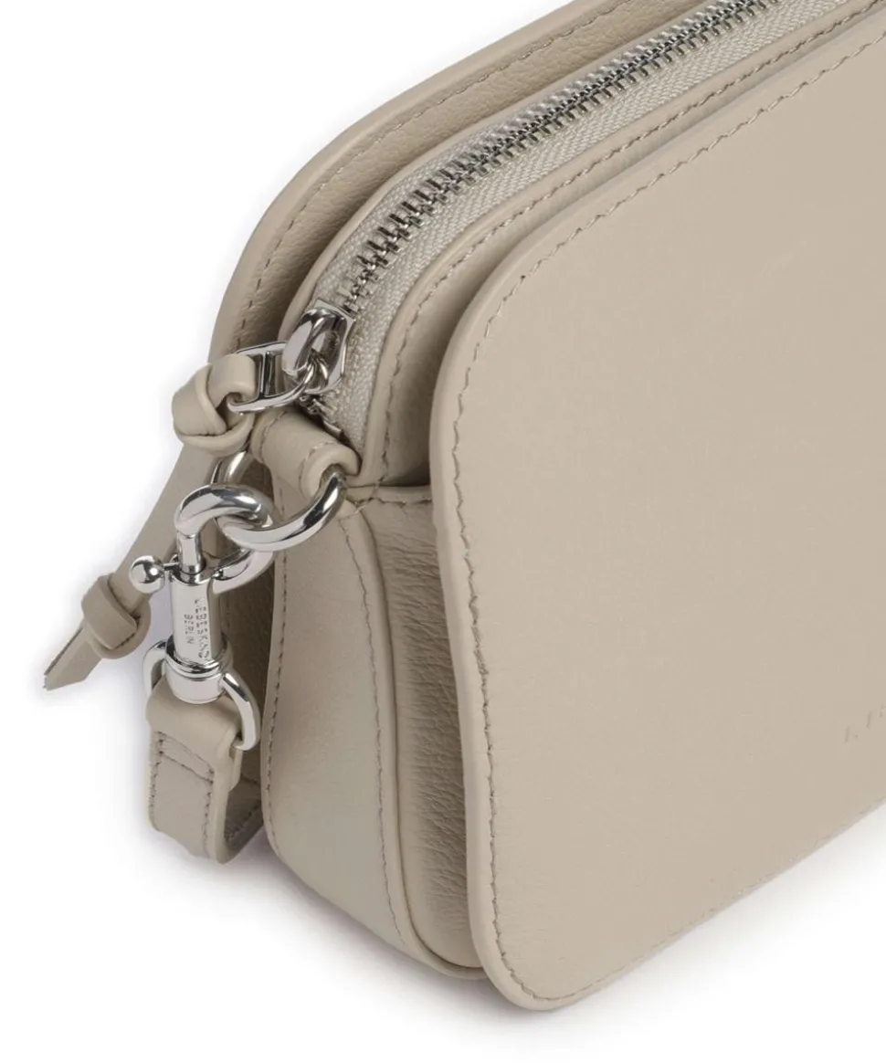 Luka Harris S Umhängetasche genarbtes Rindsleder creme