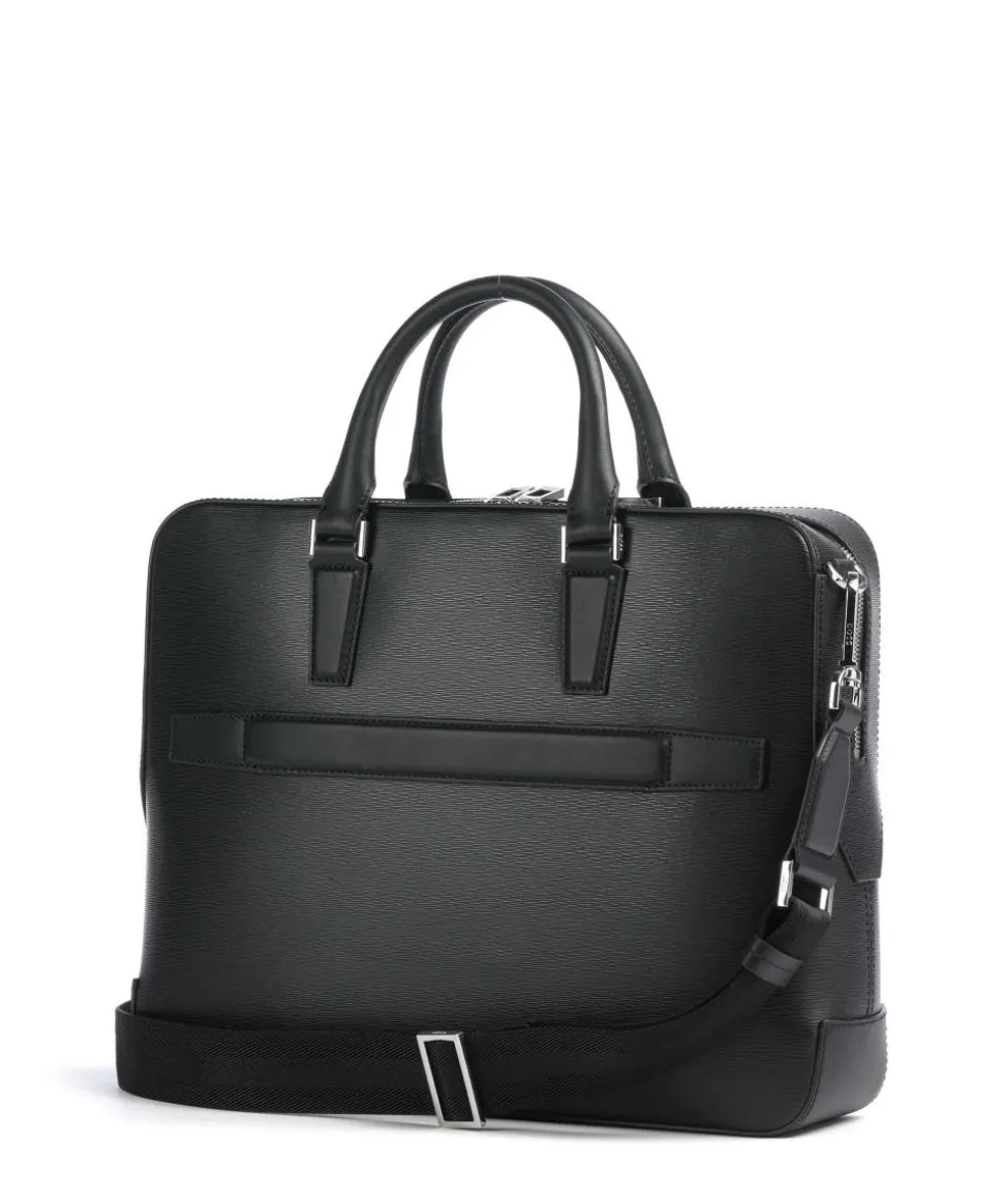 Luminary Aktentasche 14″ geprägtes Rindsleder schwarz